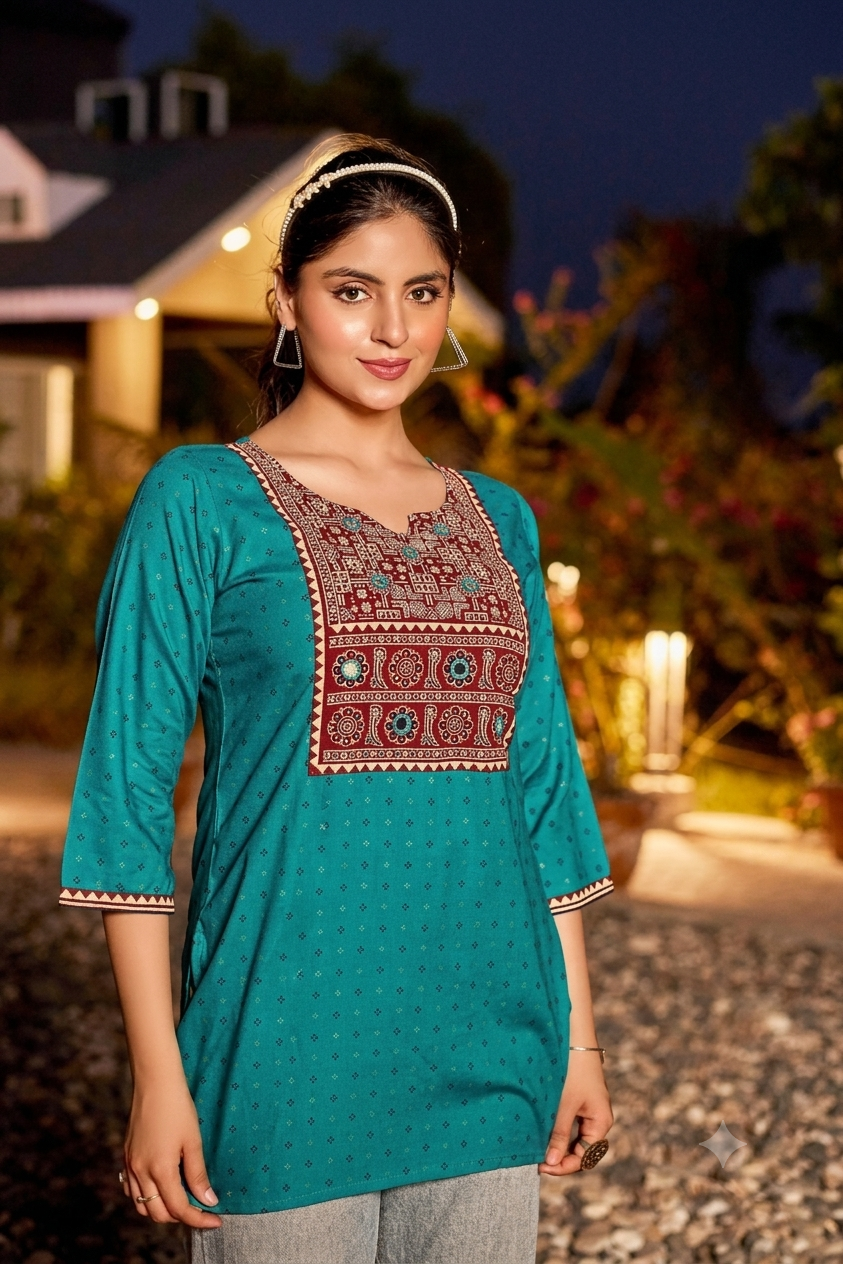 Reyon Short Kurtis