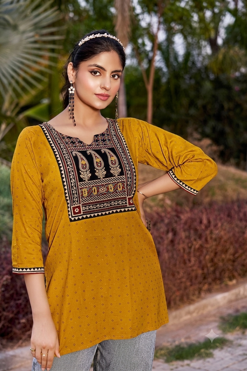Reyon Short Kurtis
