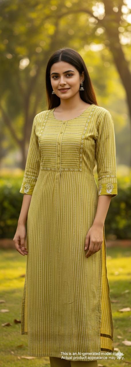 One piece cotton Midi/Long Kurti