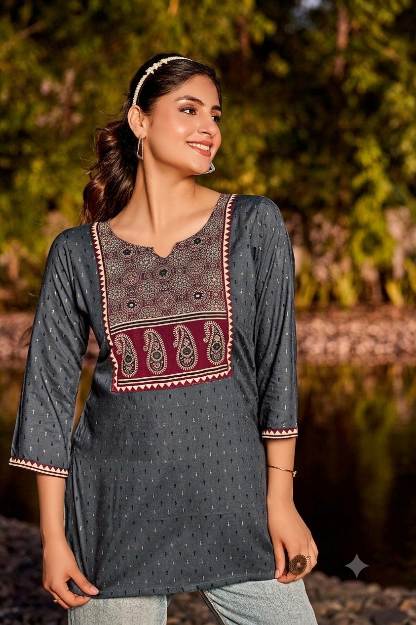 Reyon Short Kurtis