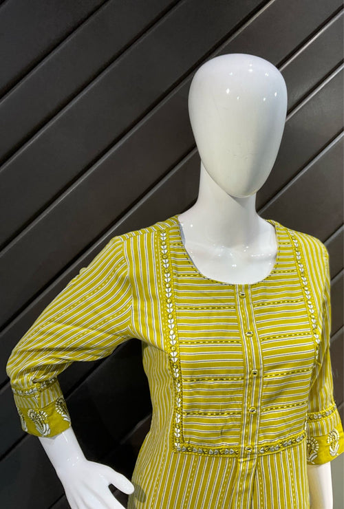 One piece cotton Midi/Long Kurti