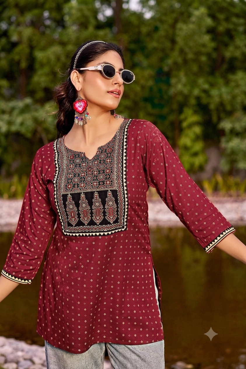Reyon Short Kurtis