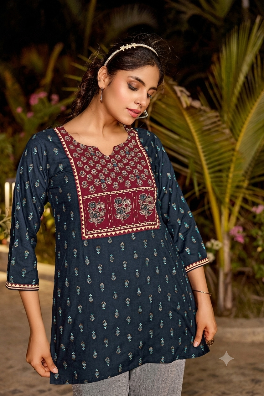 Reyon Short Kurtis
