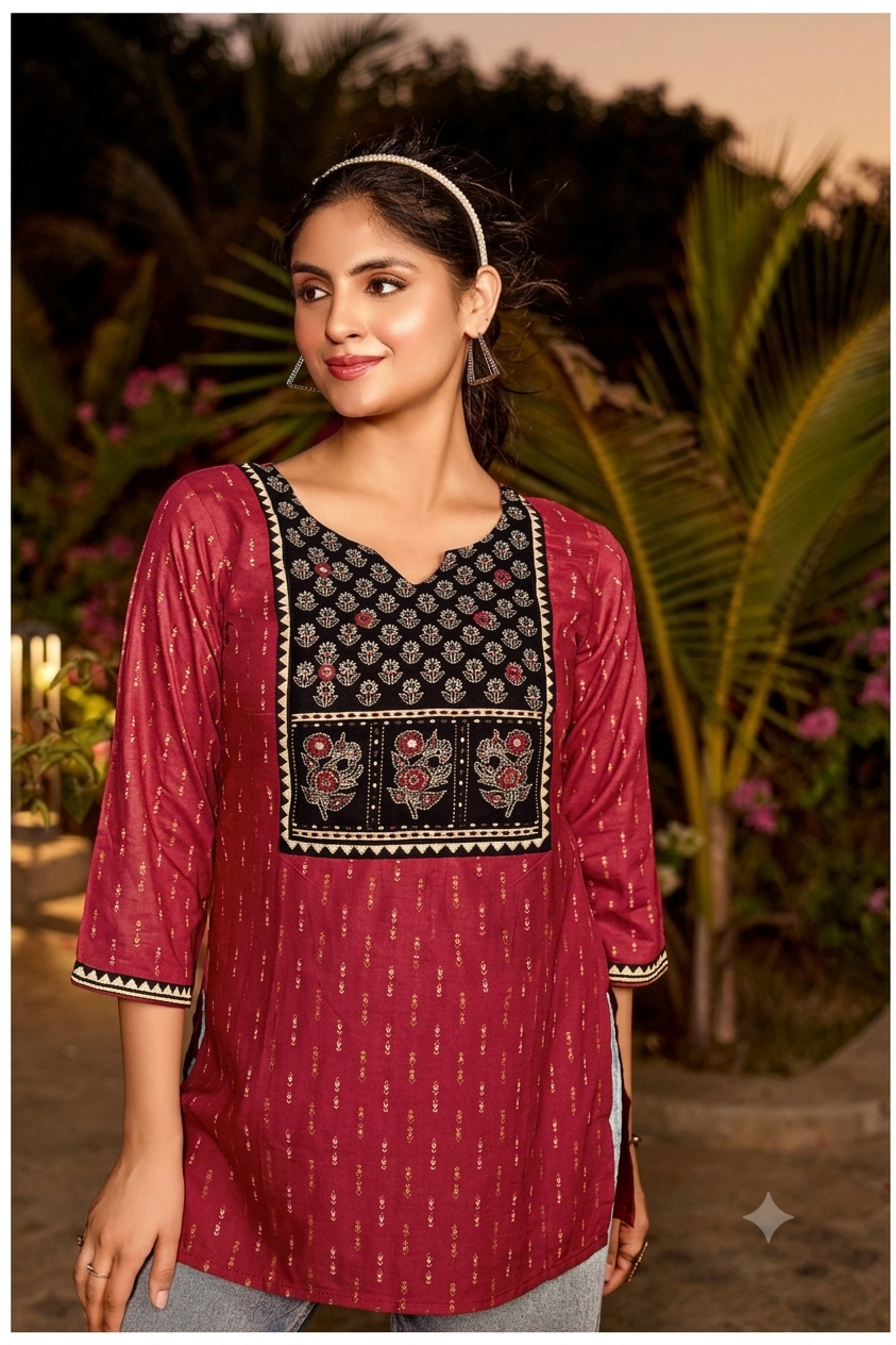 Reyon Short Kurtis