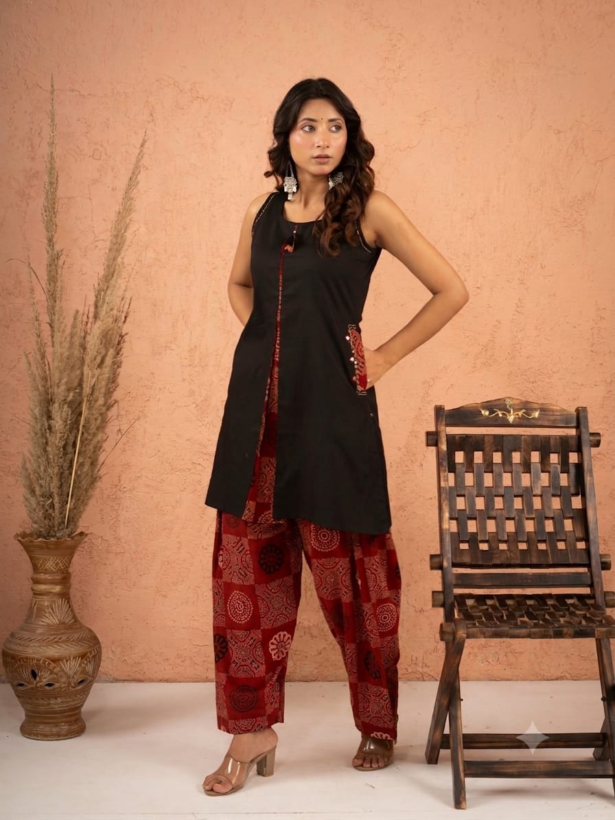 Cotton Co-ord set Farshi bottom